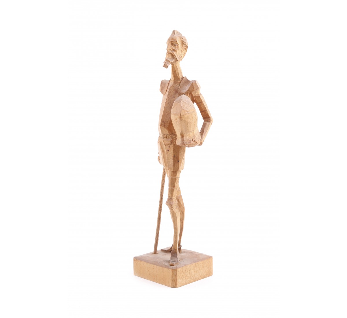 D. Quixote de La Mancha, escultura em madeira