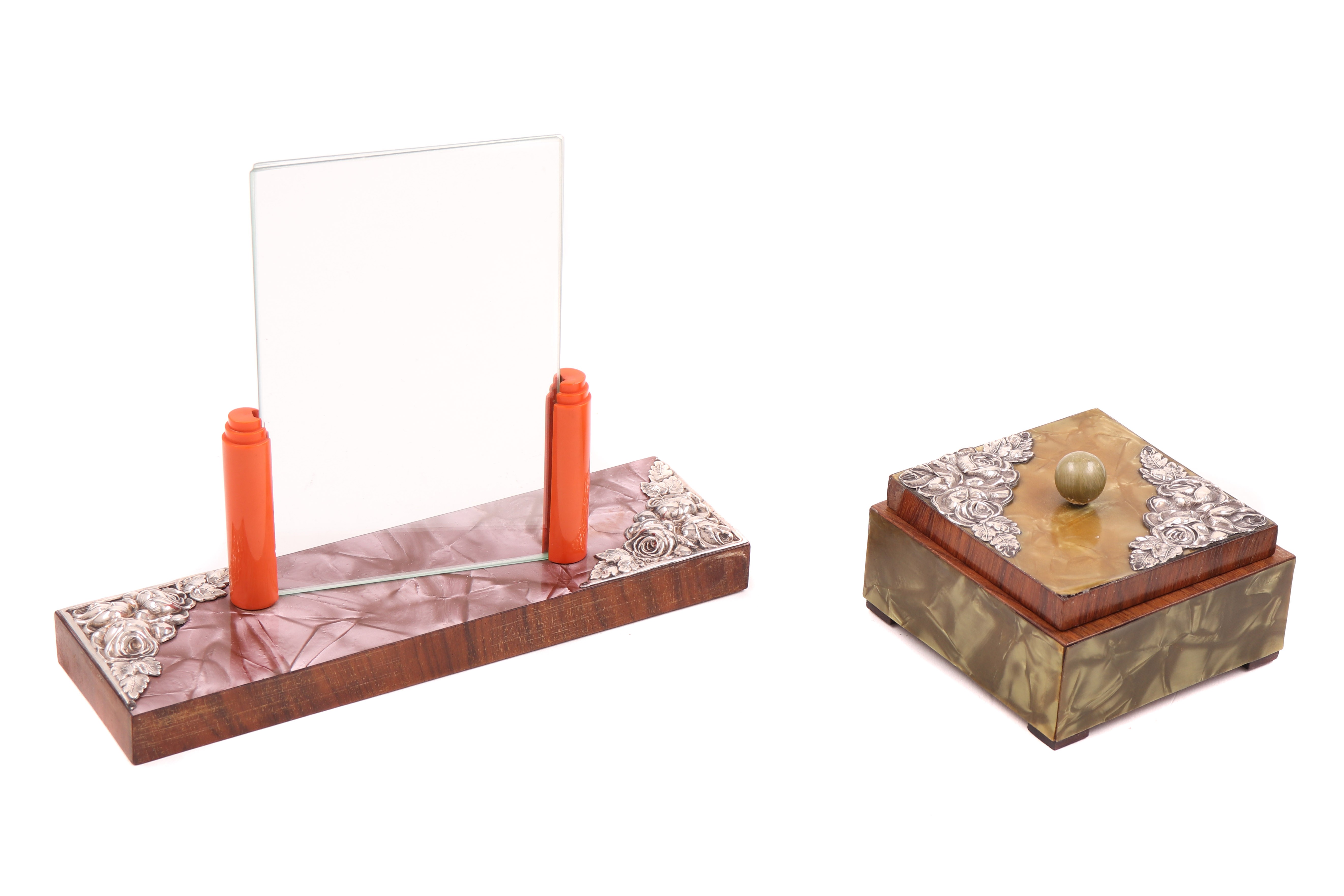 Conjunto de base de moldura de mesa e caixa (2)
