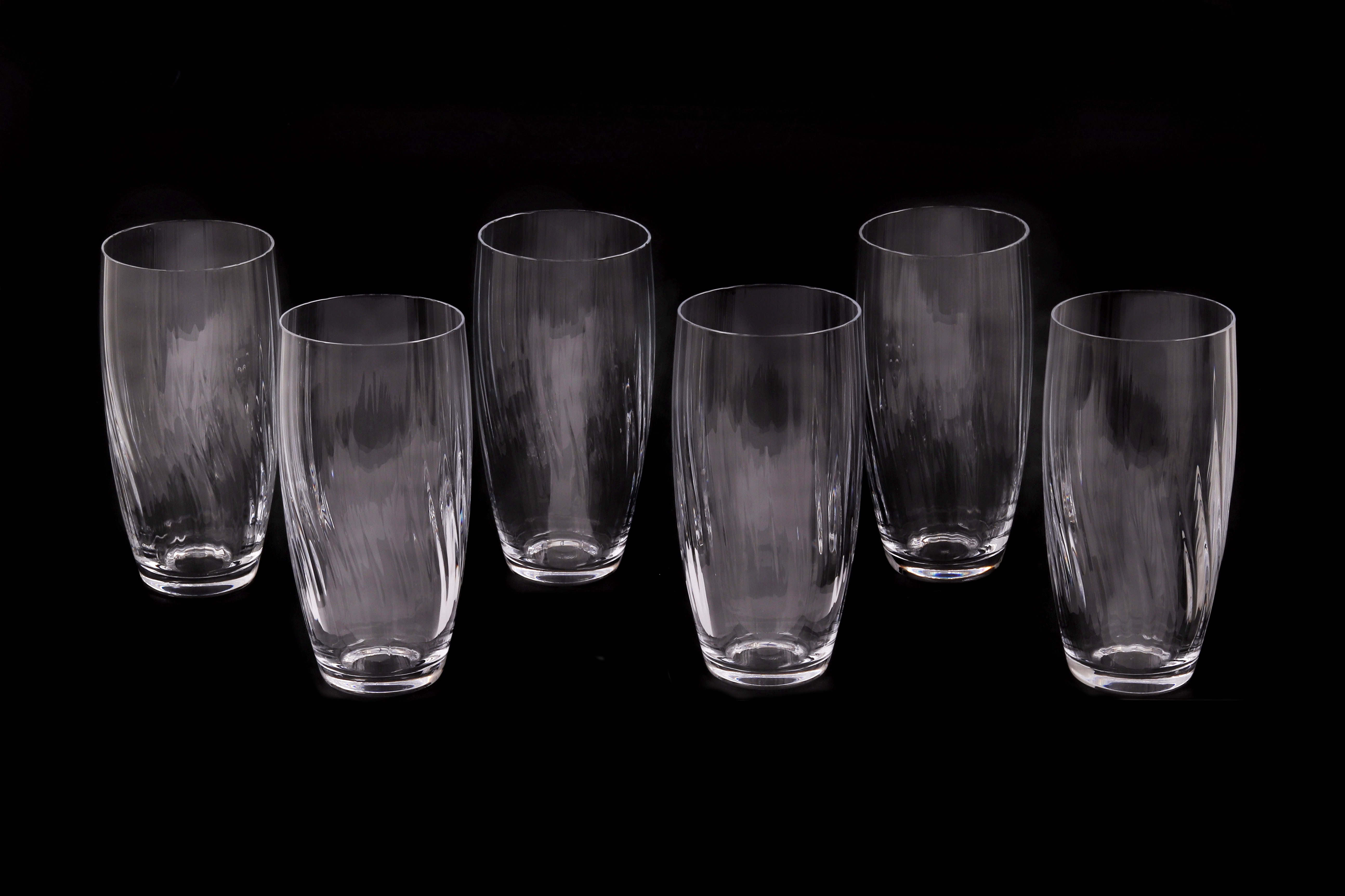 Conjunto de seis copos de refresco em meio cristal (6)
