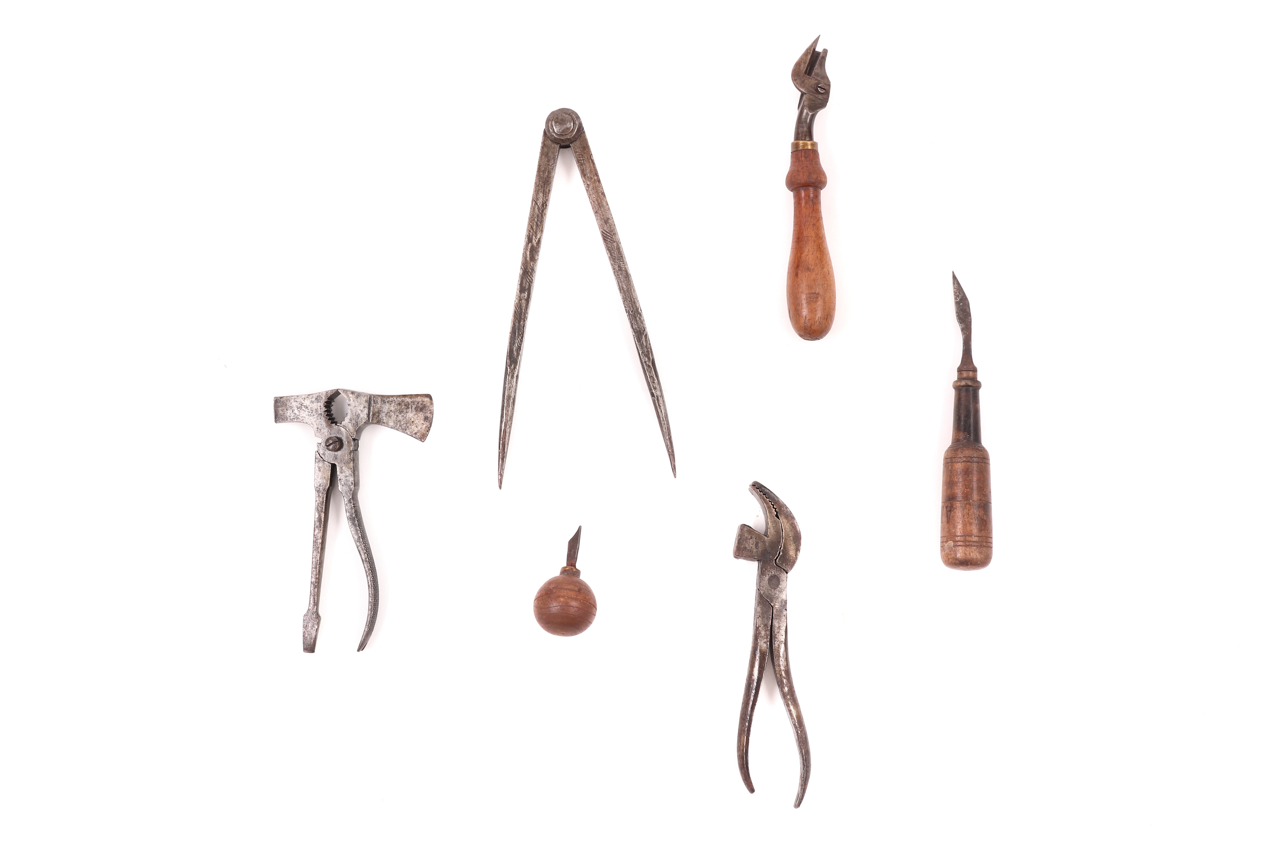 Conjunto de seis ferramentas de sapateiro (6)