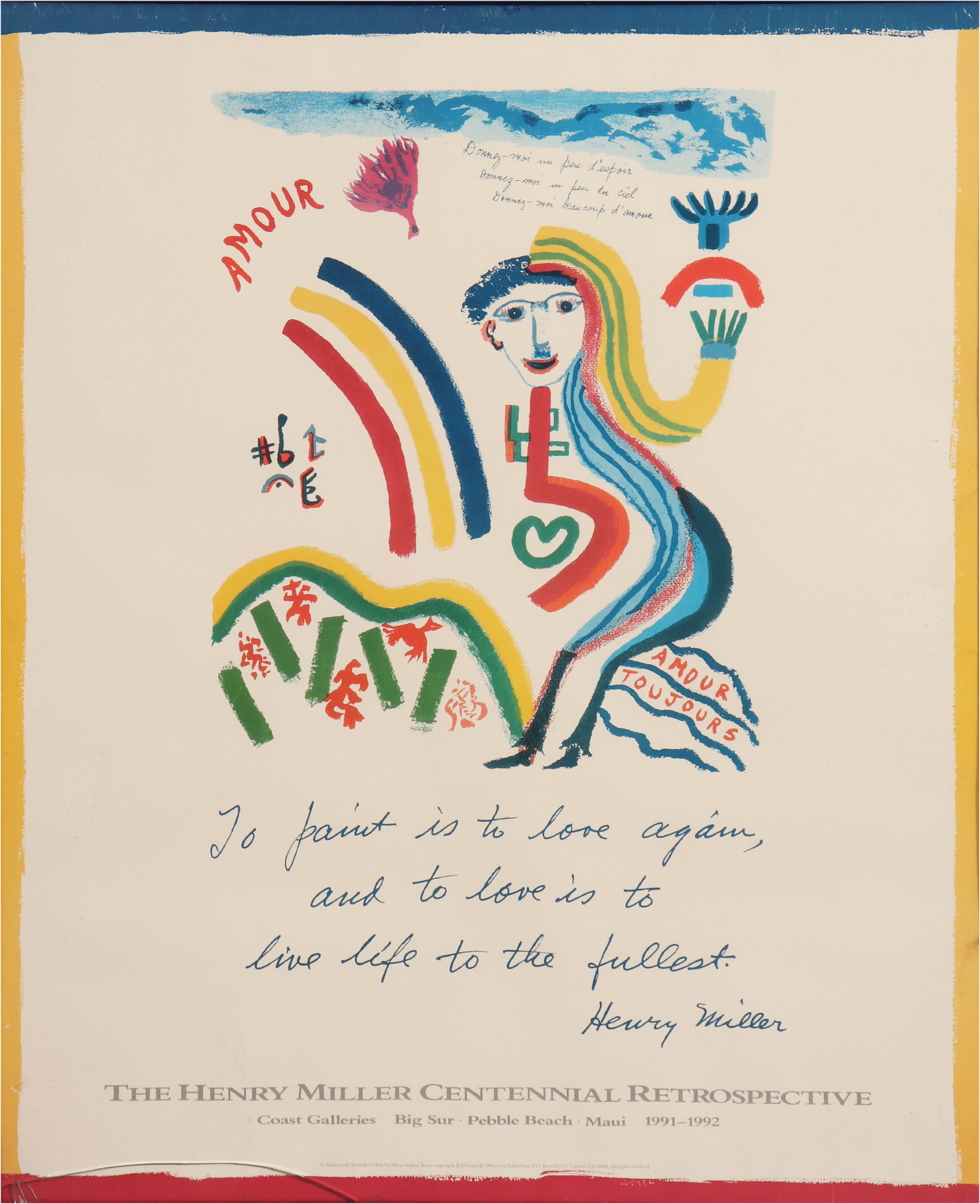 "The Henry Miller Centennial Retrospective 1991-1992"