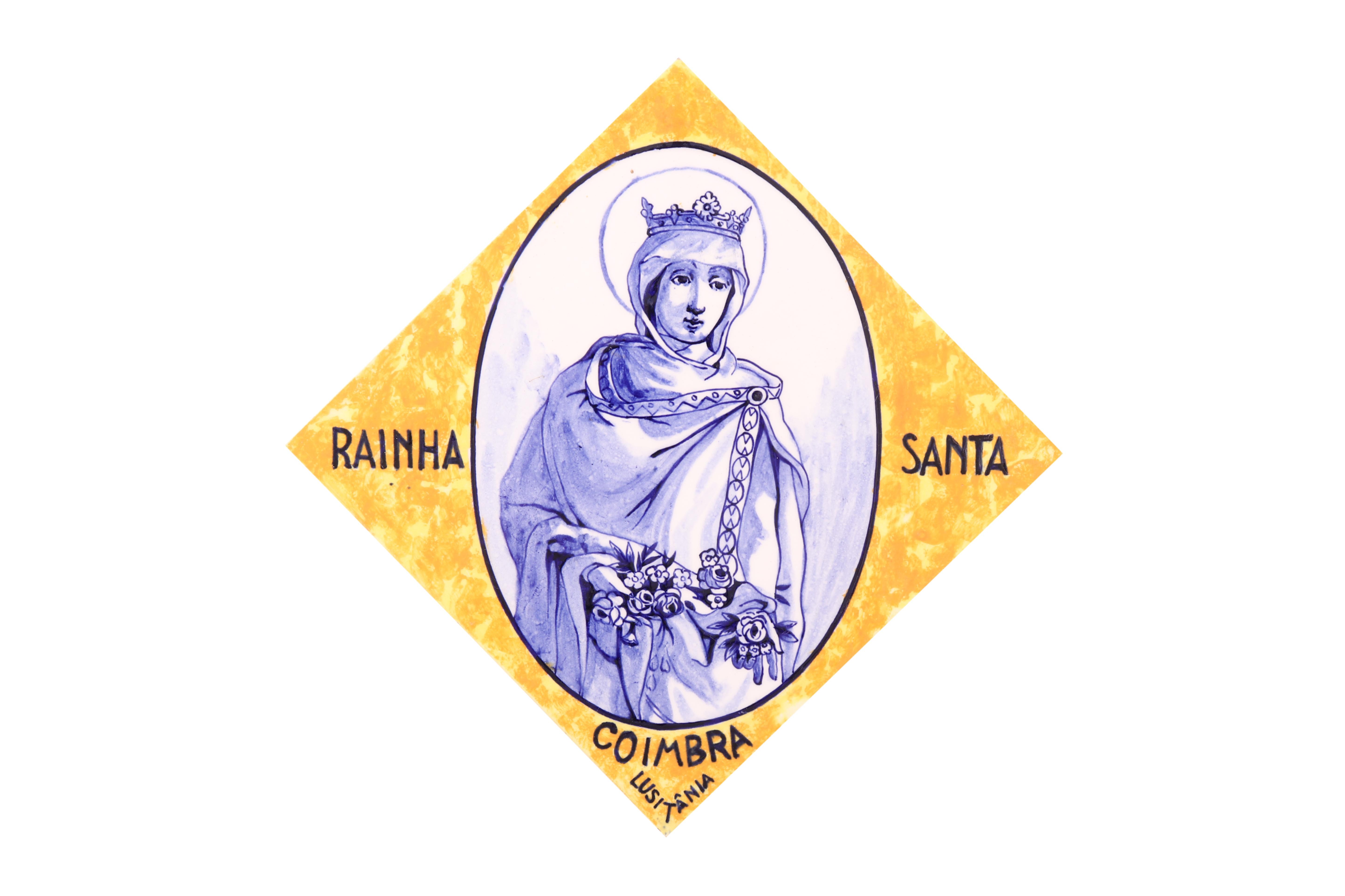 'Rainha Santa', azulejo da Fábrica Lusitânia