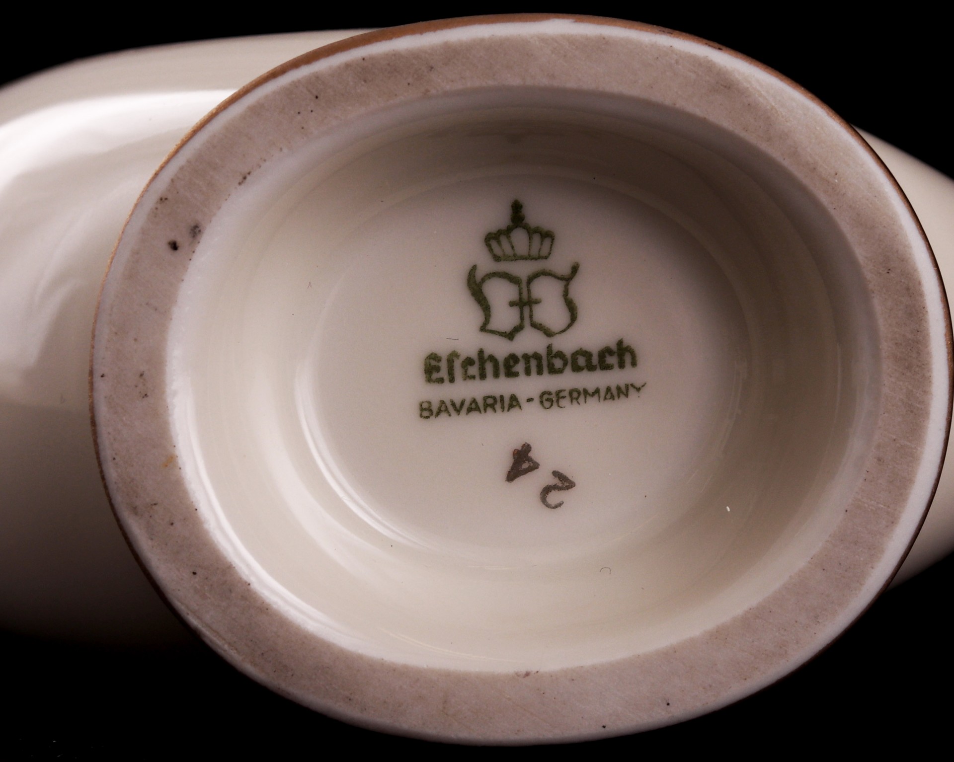 3 pieces in Bavarian porcelain