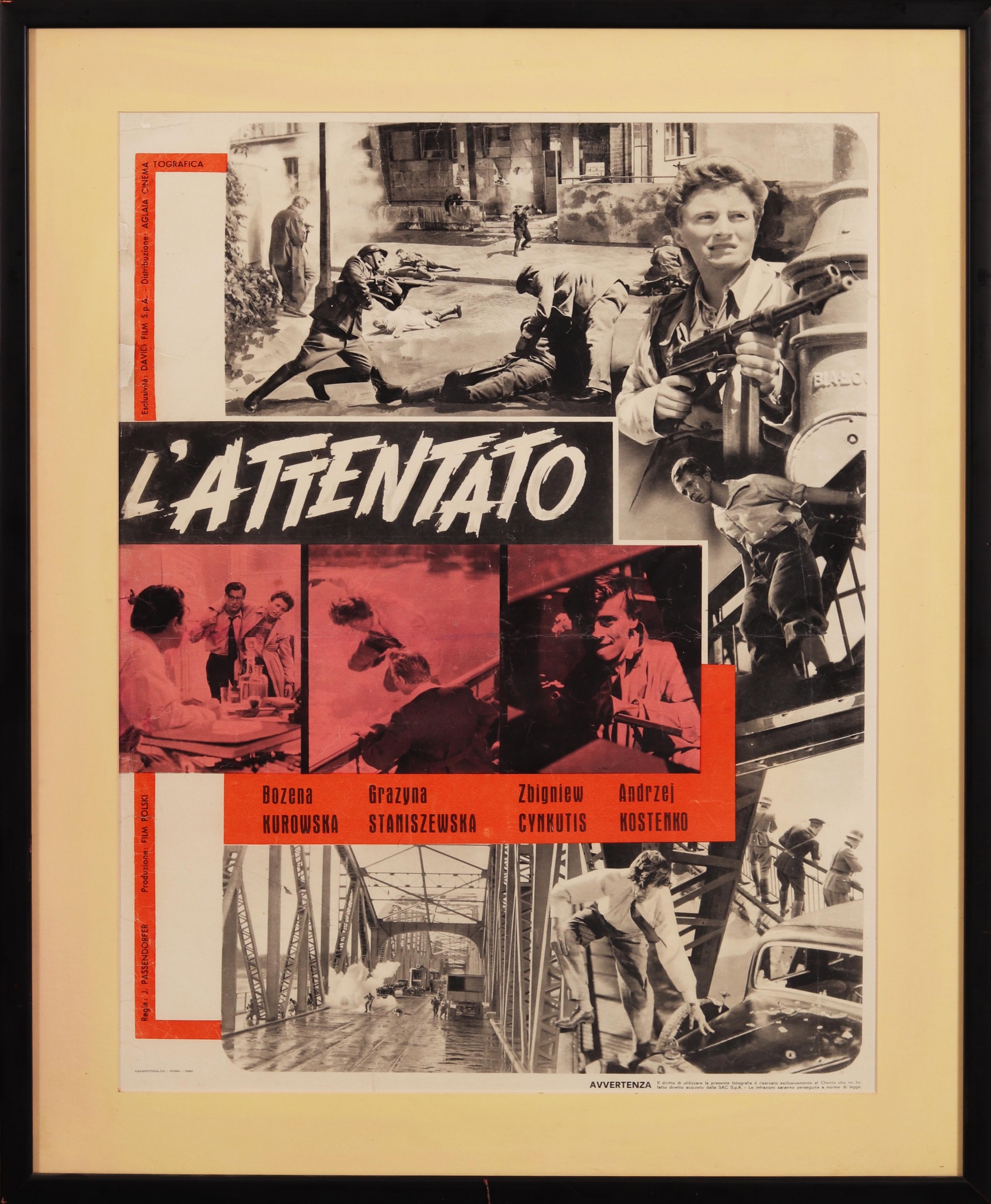 Cartaz do filme "L'Attentato" 