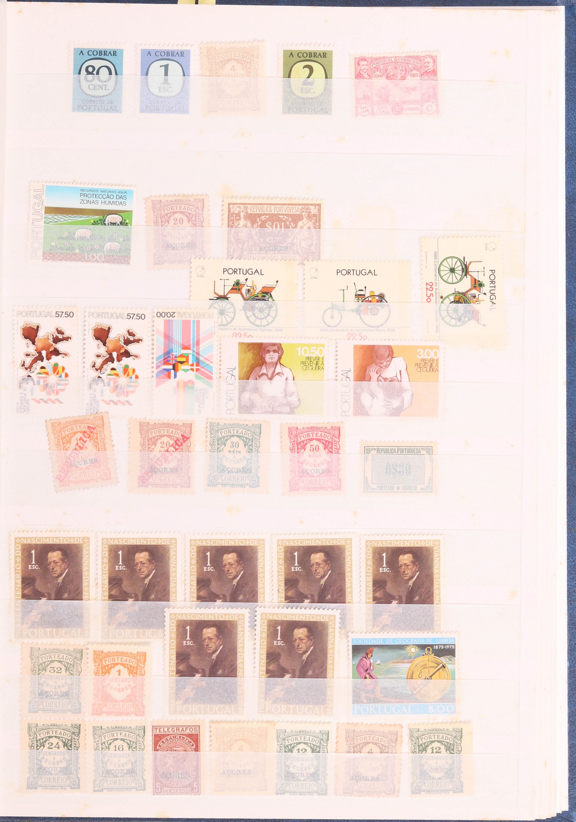 Coleção de 274 selos novos de Portugal