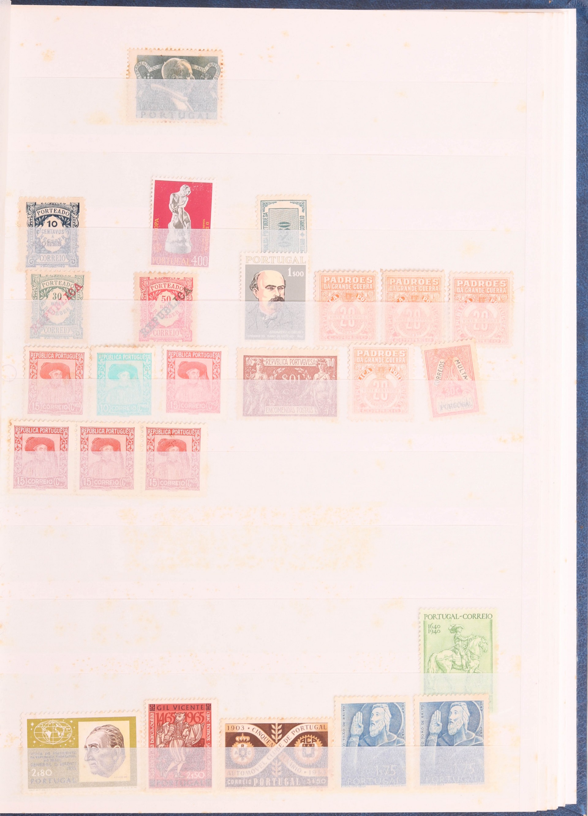 Coleção de 274 selos novos de Portugal