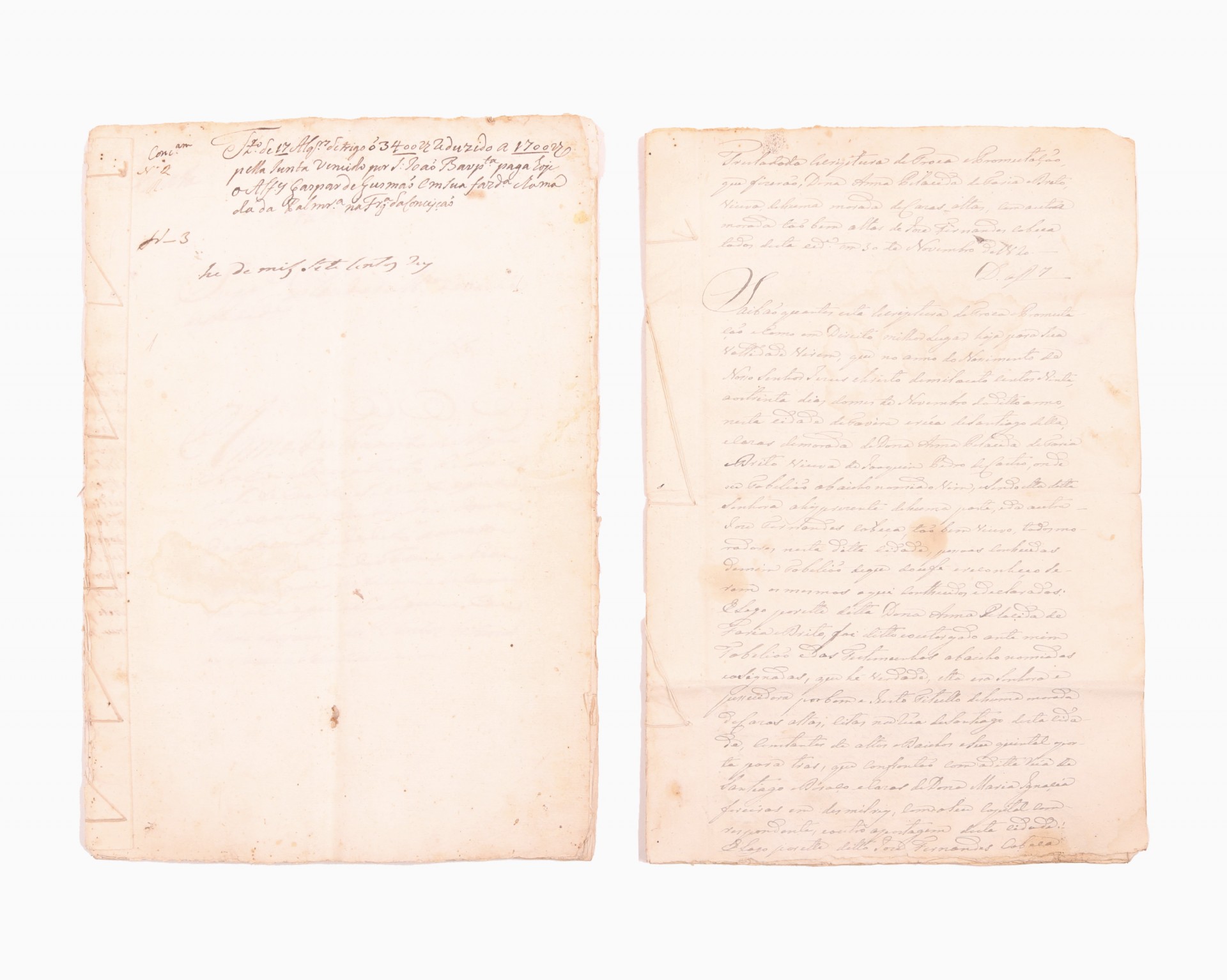 2 Documentos manuscritos