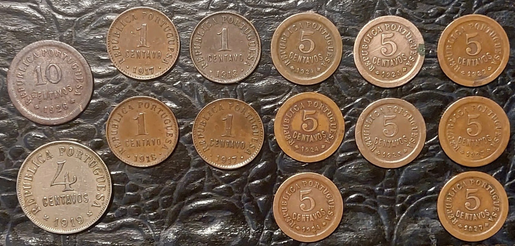 Lote de 14 moedas centenárias da República
