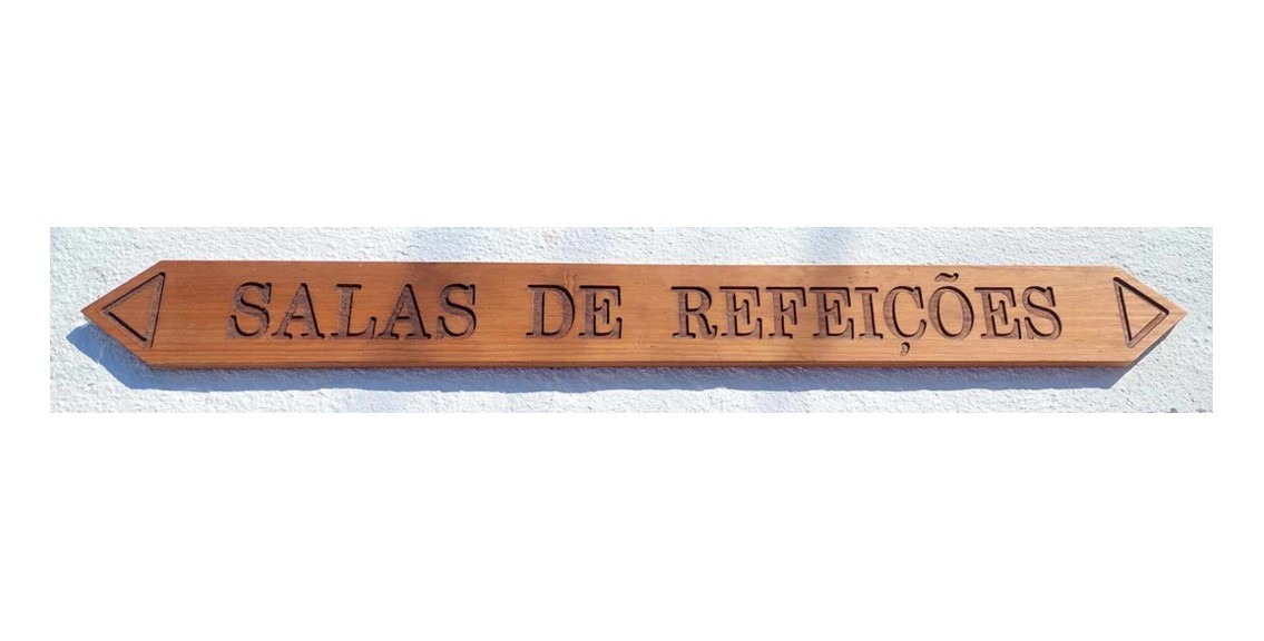Placa "SALAS DE REFEIÇÕES"
