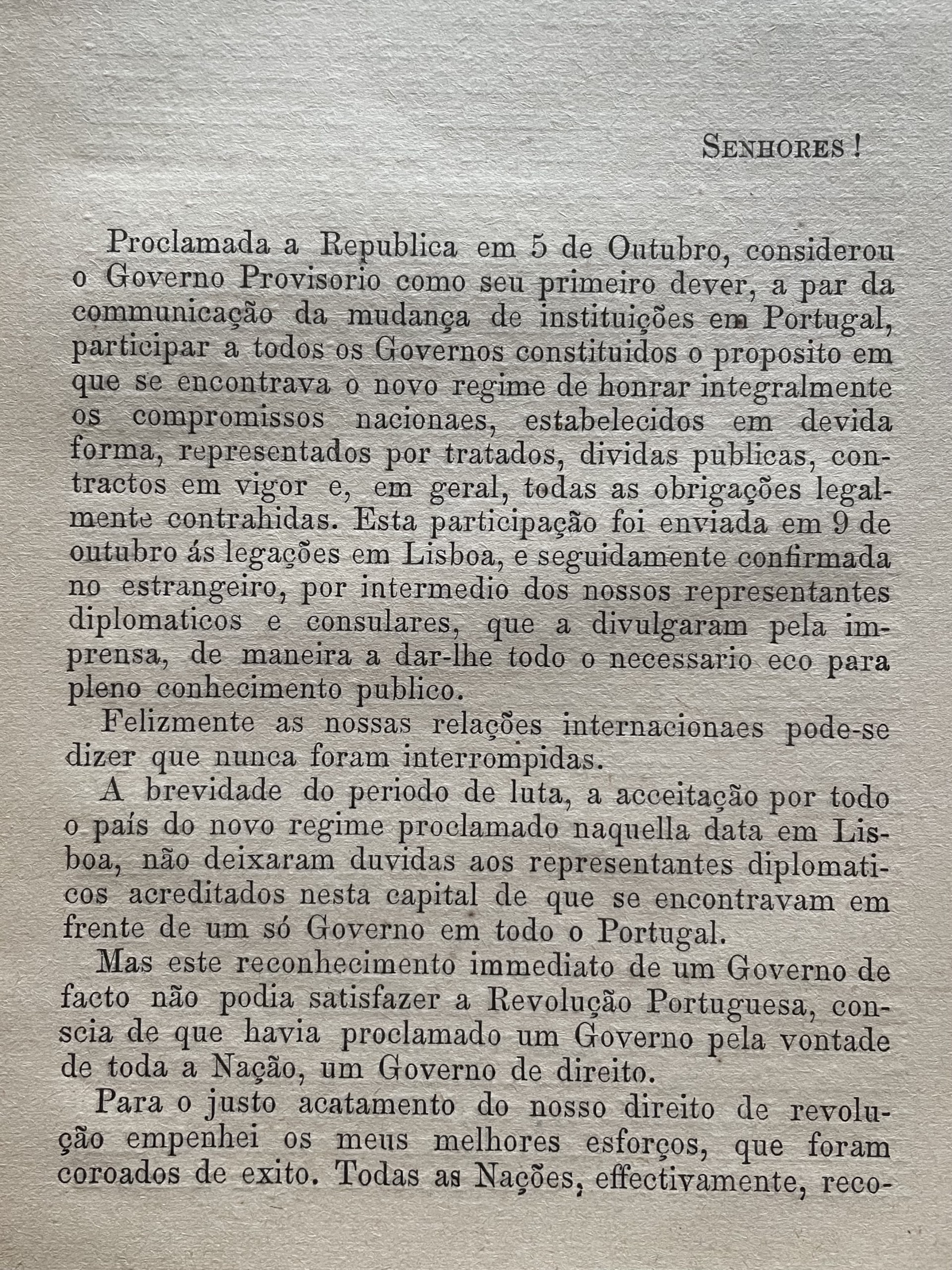 Relatório apresentado à Assembleia Nacional Constituinte 1911