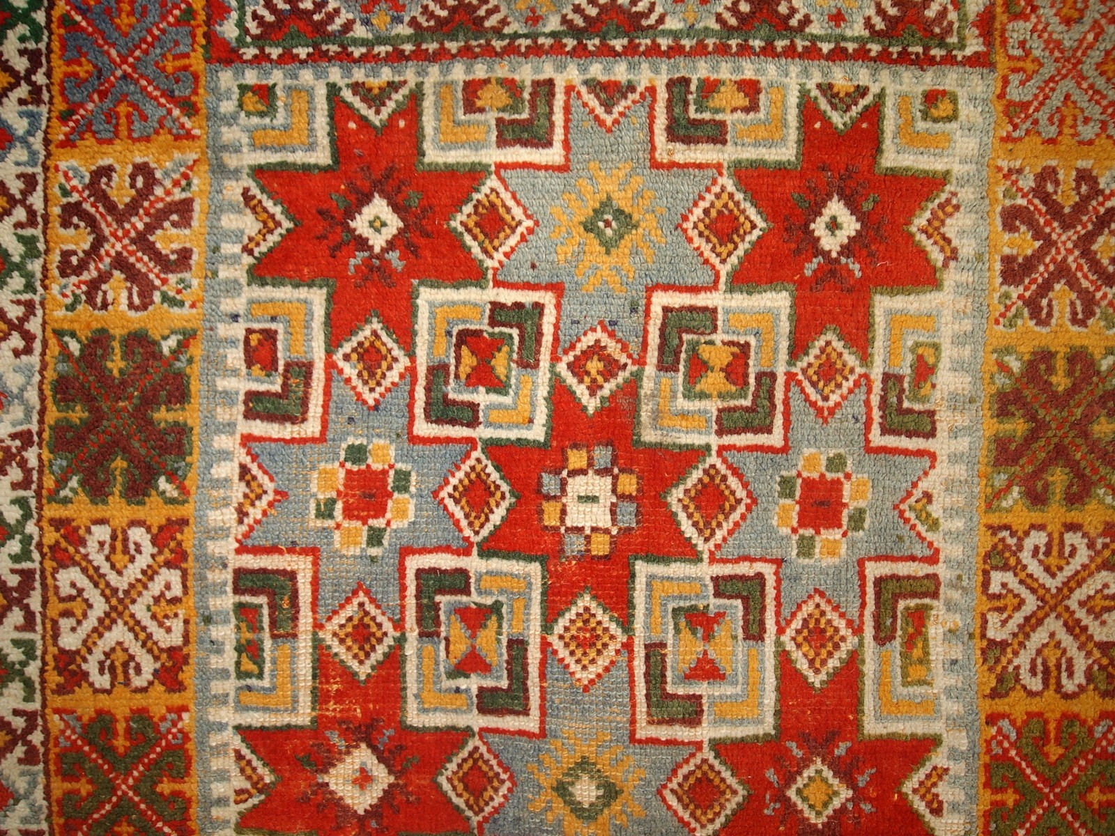 Handmade antique Moroccan Berber rug 3.2' x 5.5' (99cm x 168cm) 1900 - 1C292