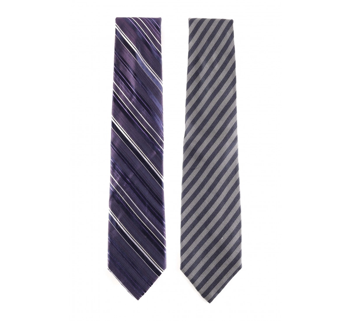 Lote de duas gravatas em seda (2)