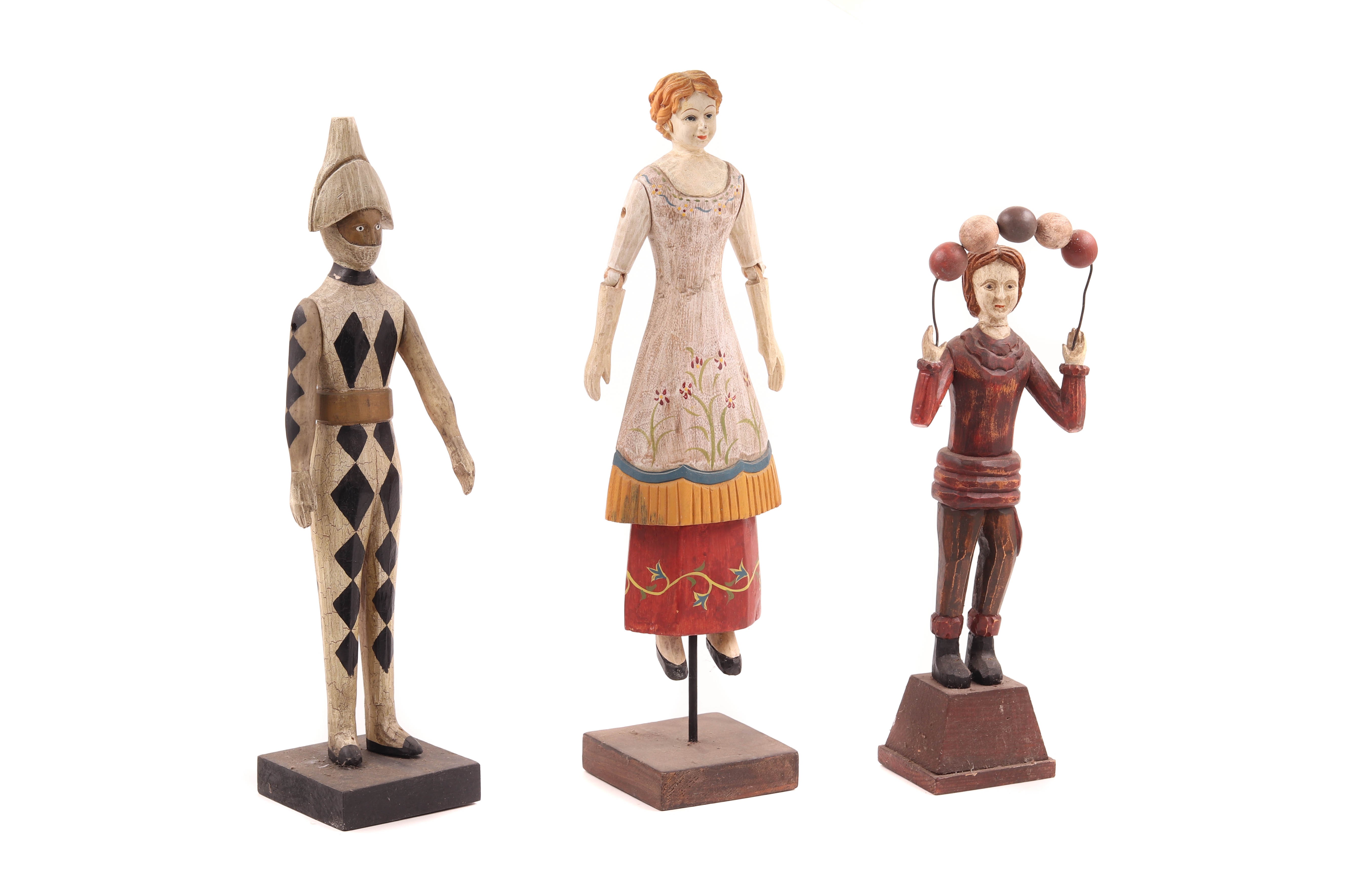 Figura feminina, Malabarista e Pierrot (3)