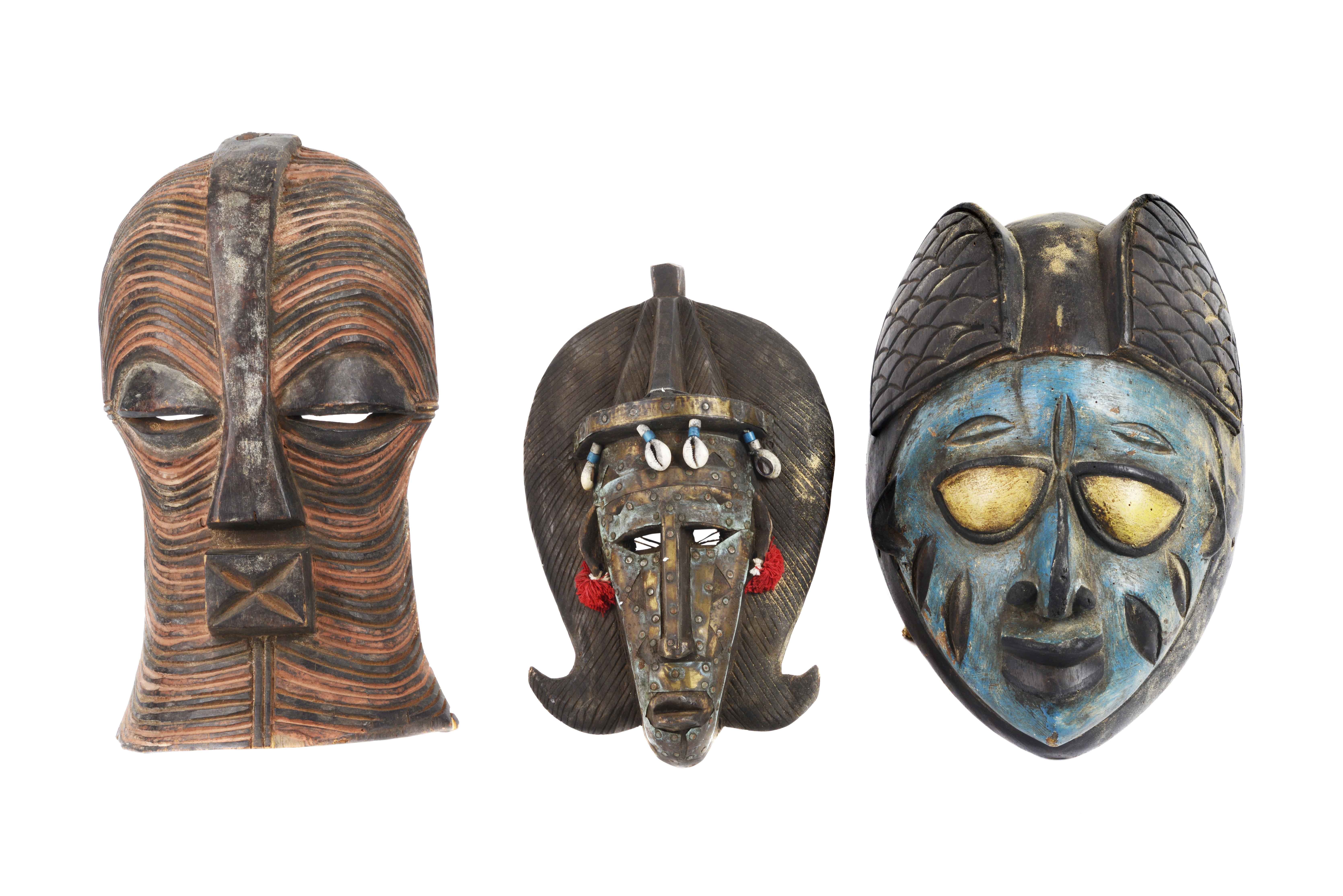 Três máscaras africanas, séc. XX (3)