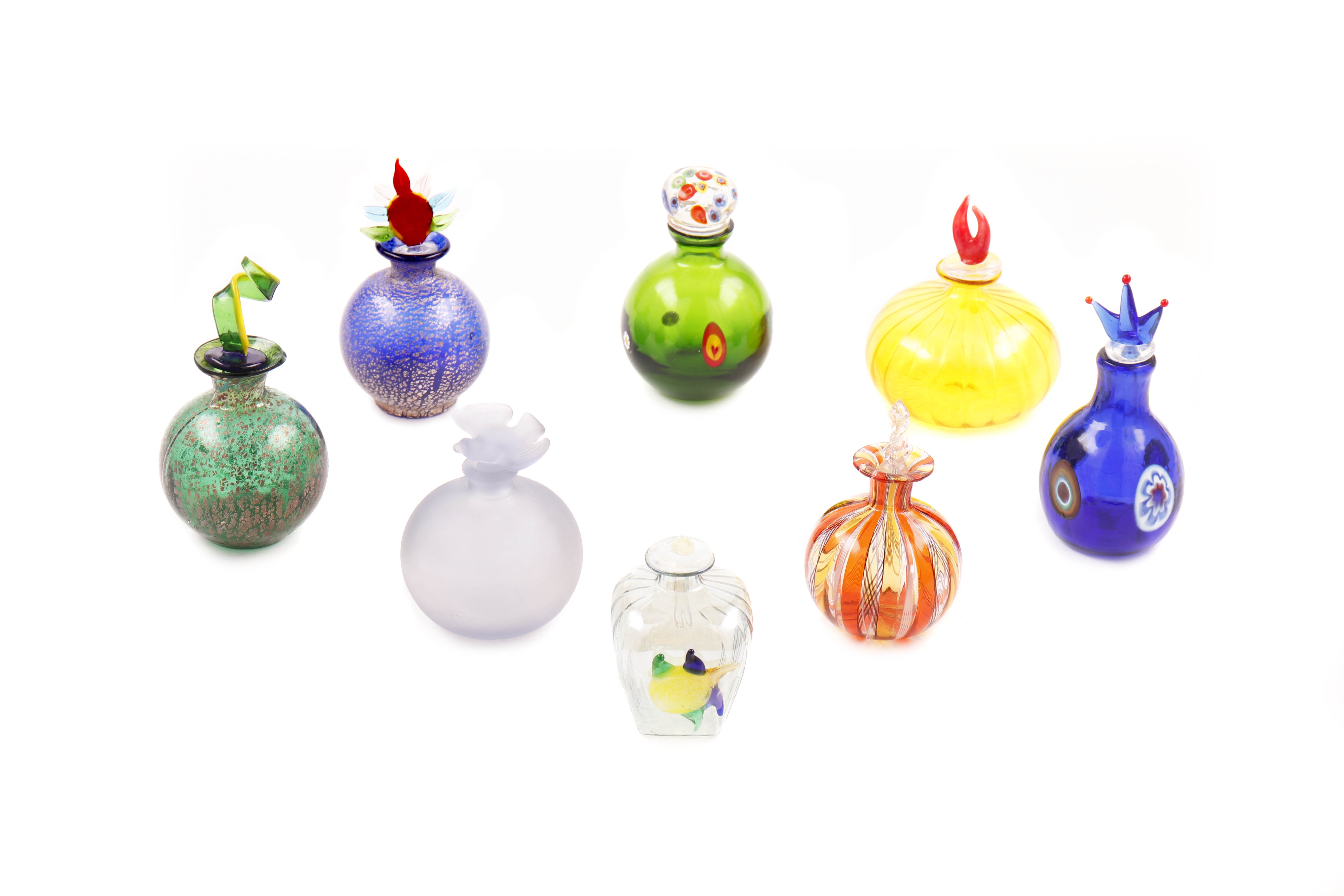 8 Frascos de perfume em vidro de Murano (8)