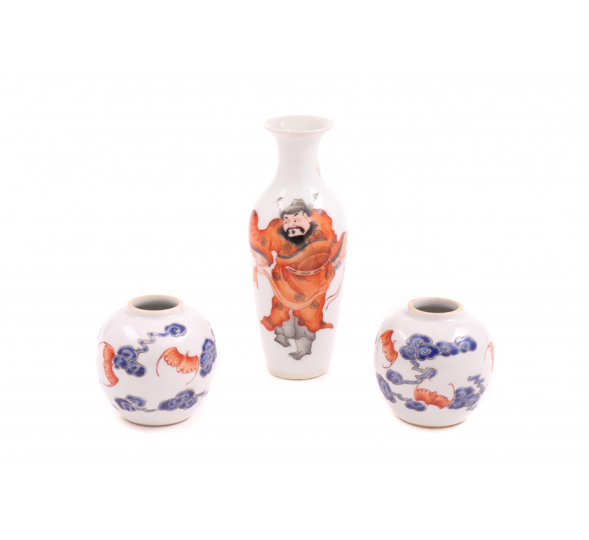 Lote de três jarras em porcelana oriental (3)