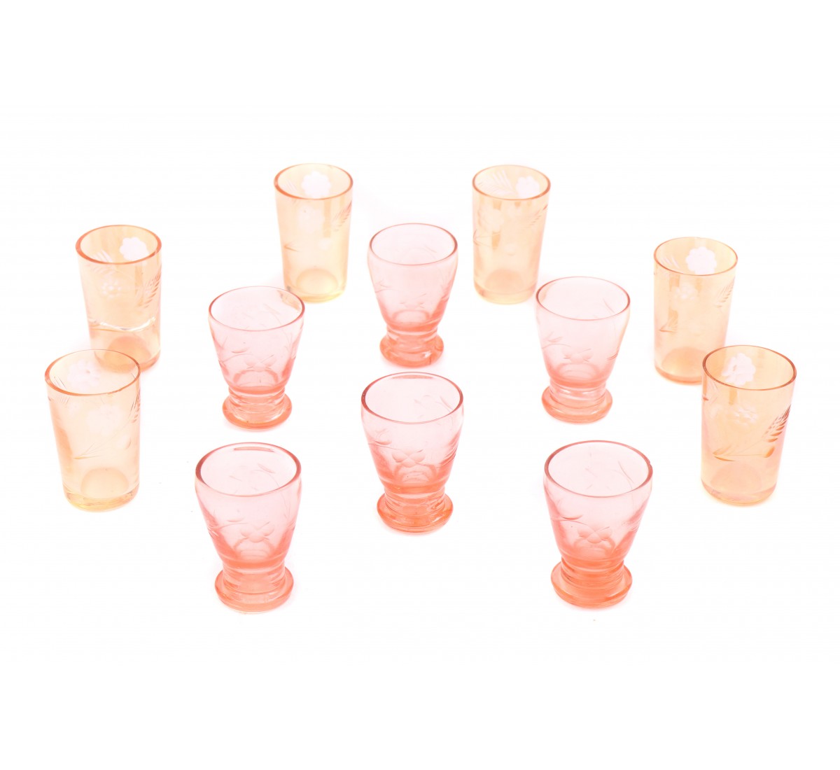 Doze copos de licor em vidro (12)