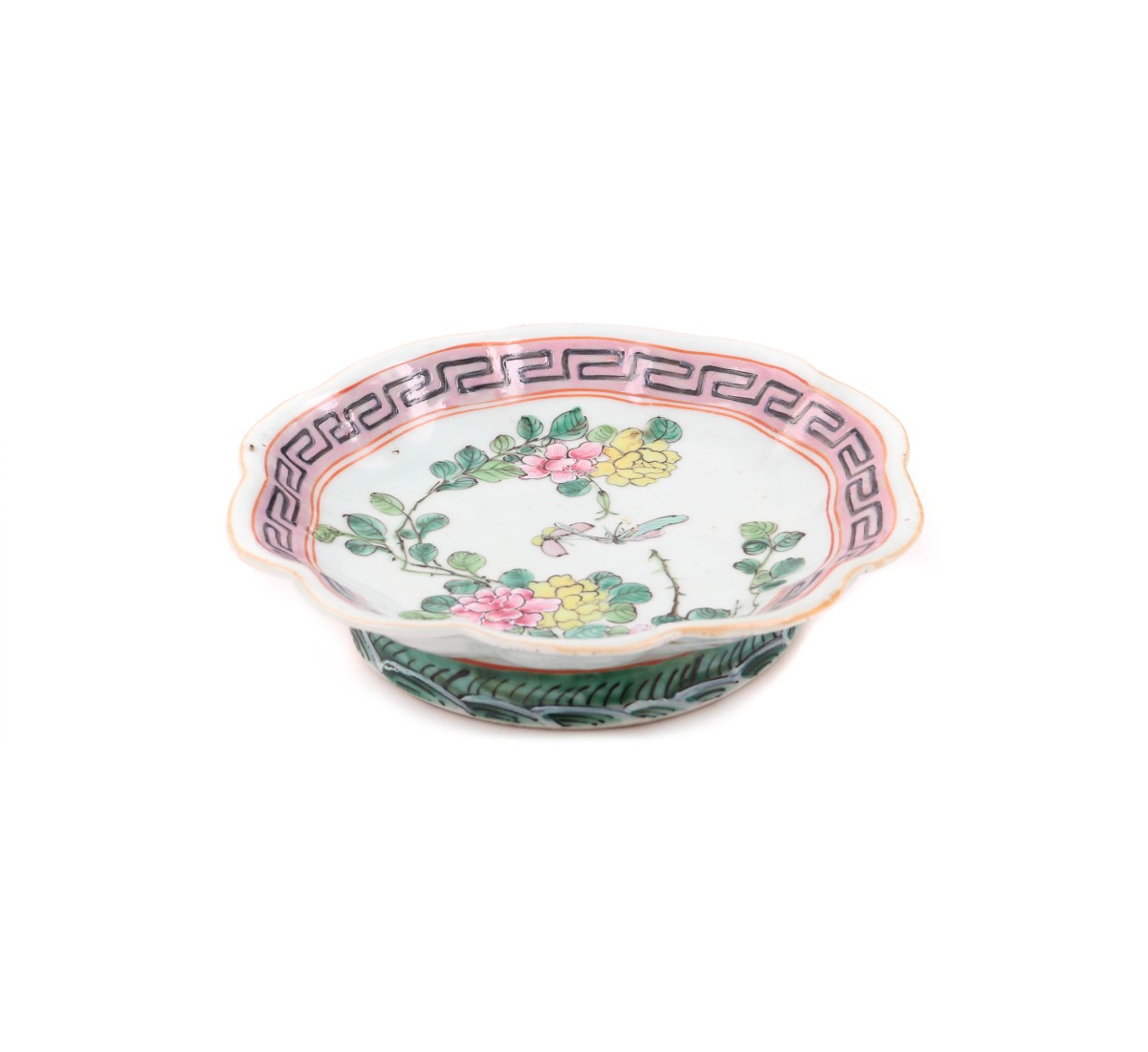 Fruteiro de pé em porcelana chinesa