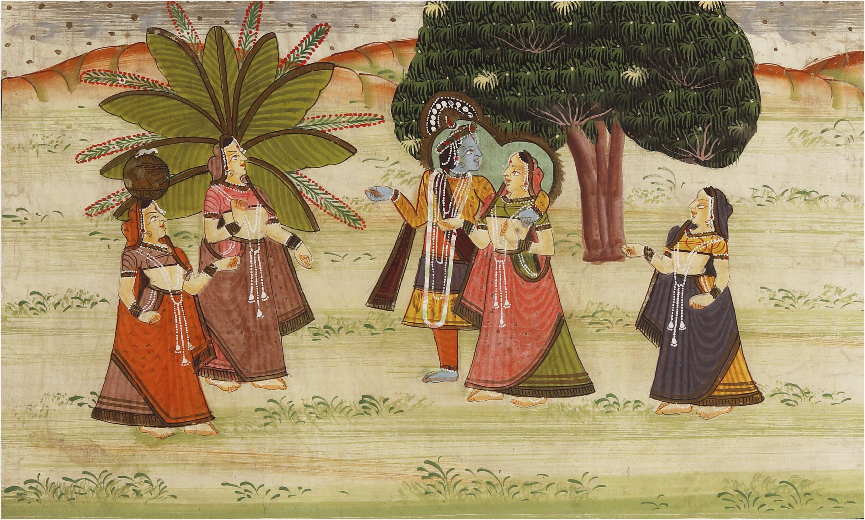 Pintura indiana sobre tecido