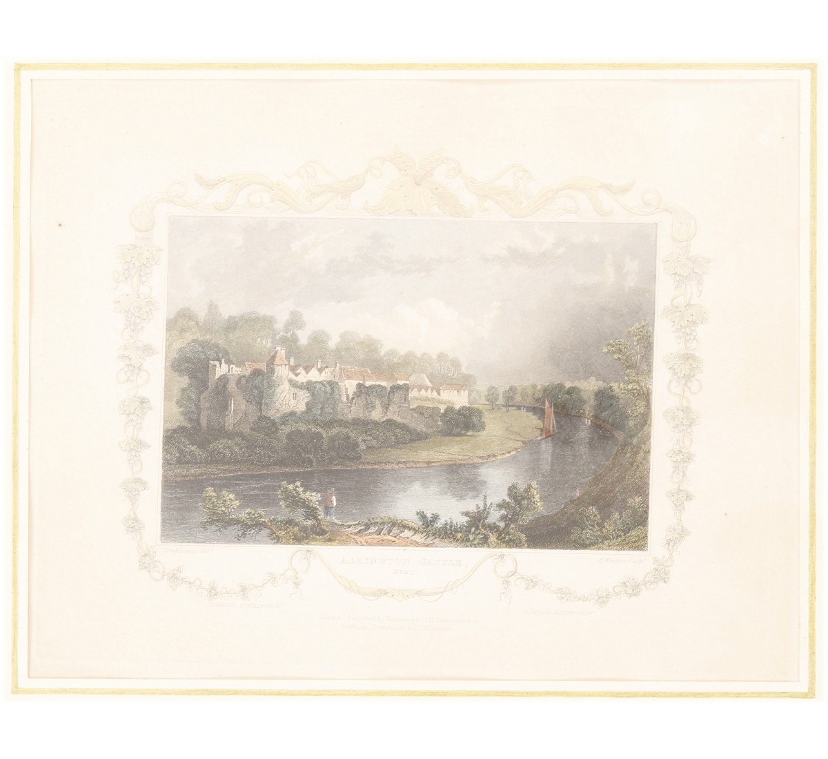 Allington Castle, gravura inglesa