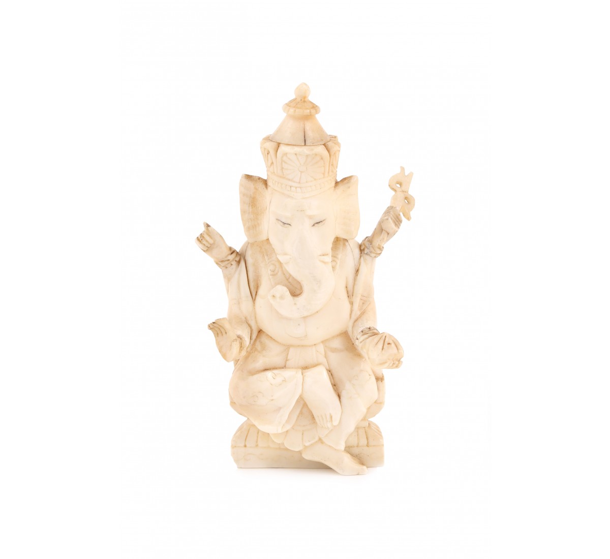 Ganesh, escultura indiana em marfim, séc. XIX/XX