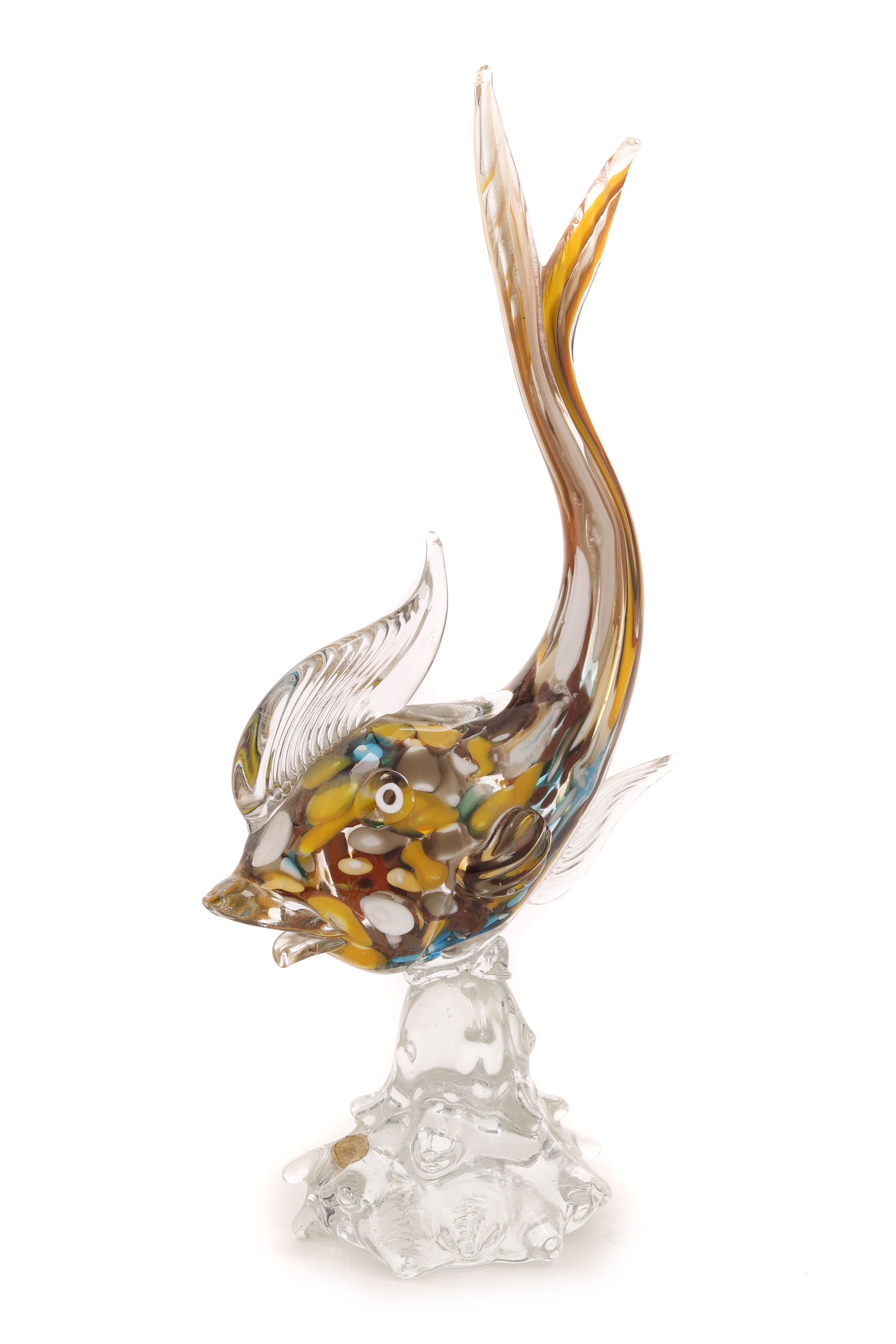 Peixe, escultura em vidro de Murano